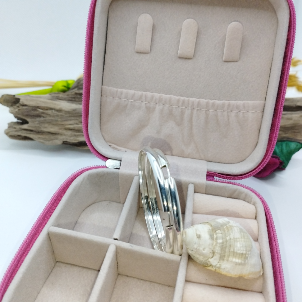 Argola lisa prata 925 5cmx4mm - #3