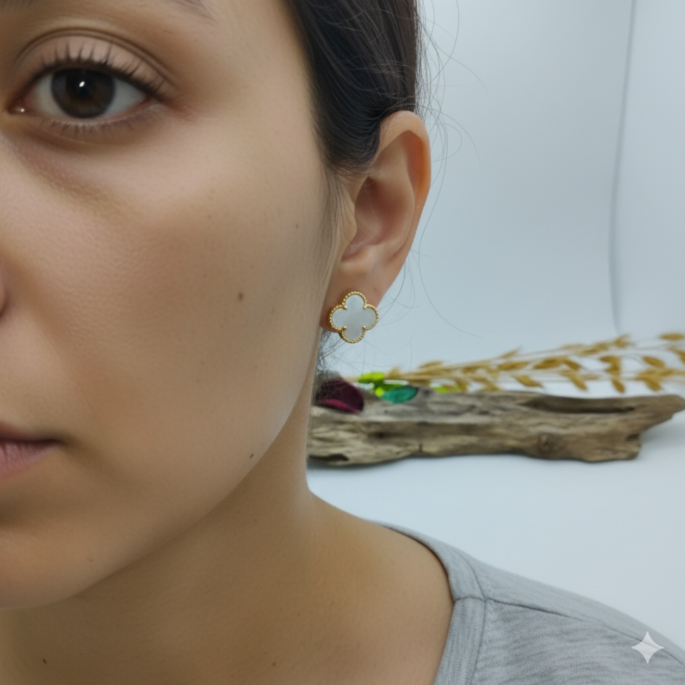 Brincos Inspiracao Trevos Madreperola - #2