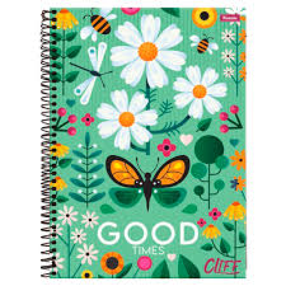 Caderno Universitário Capa Dura 01 Matéria 80 Folhas - #1