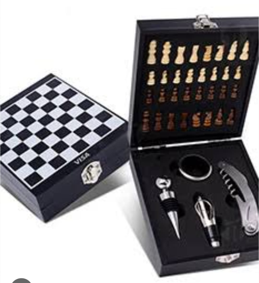 Kit Vinho com Jogo de Xadrez Personalizado - #2