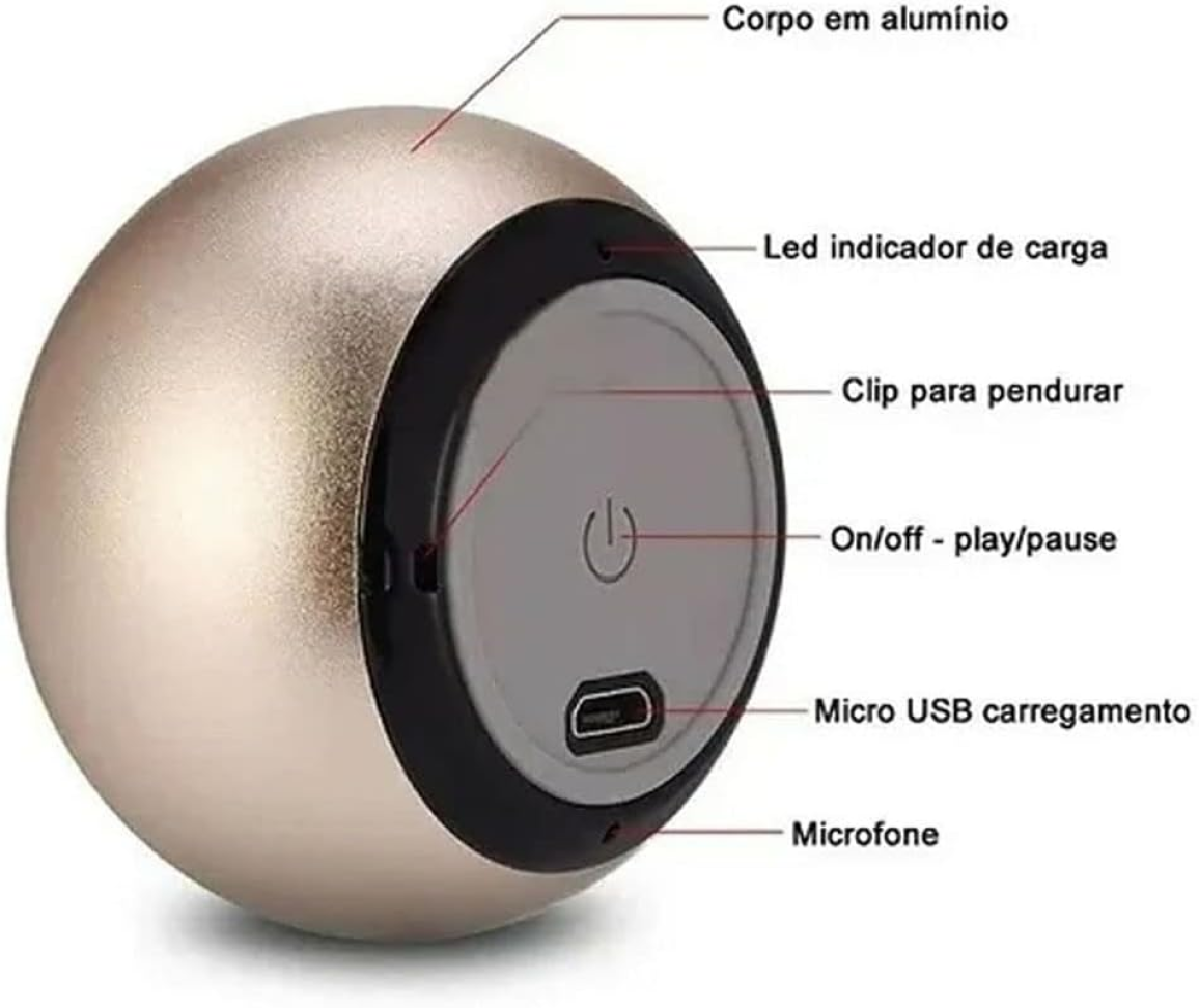 Mini Caixa de Som Wireless Speaker TWS Rosa Pink - #4