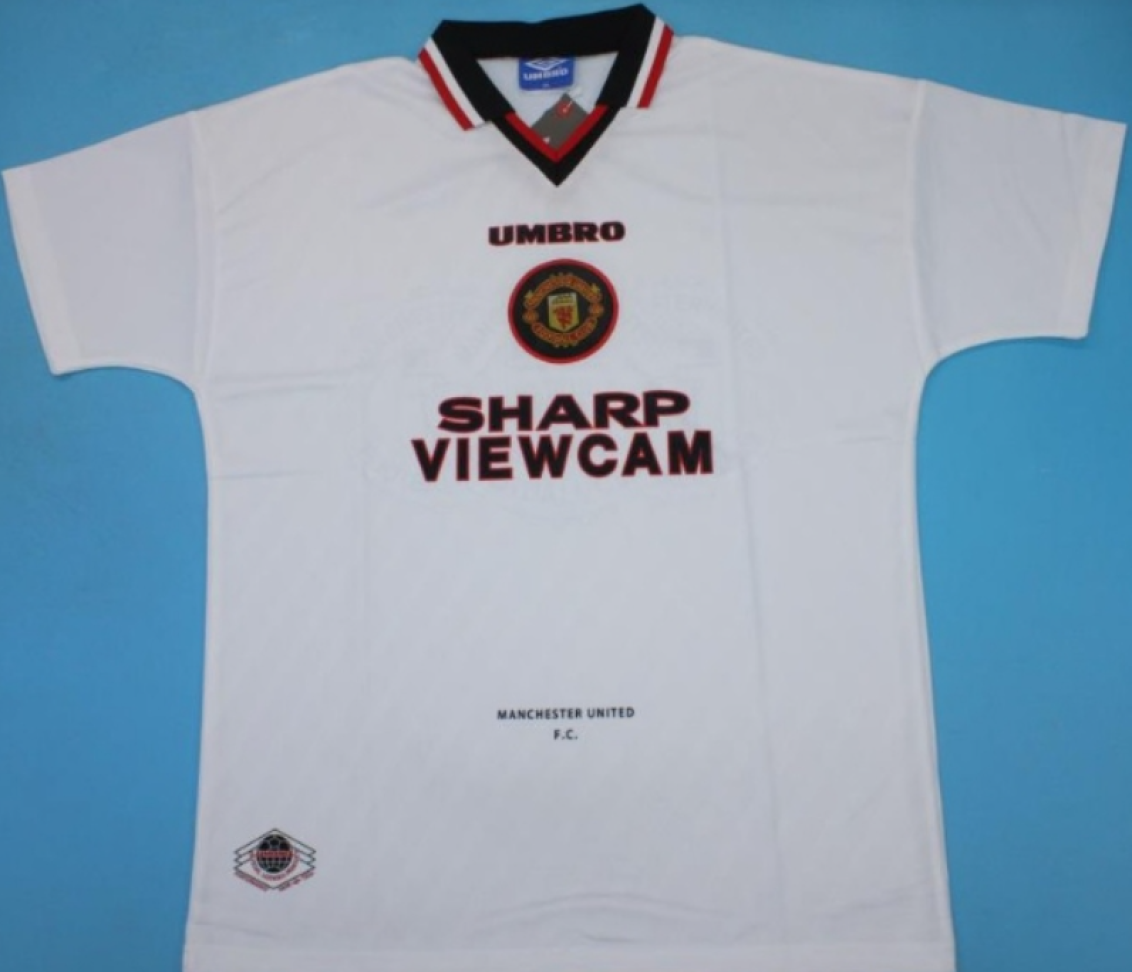Camisa Retrô  Manchester United 1996/97 - Branca