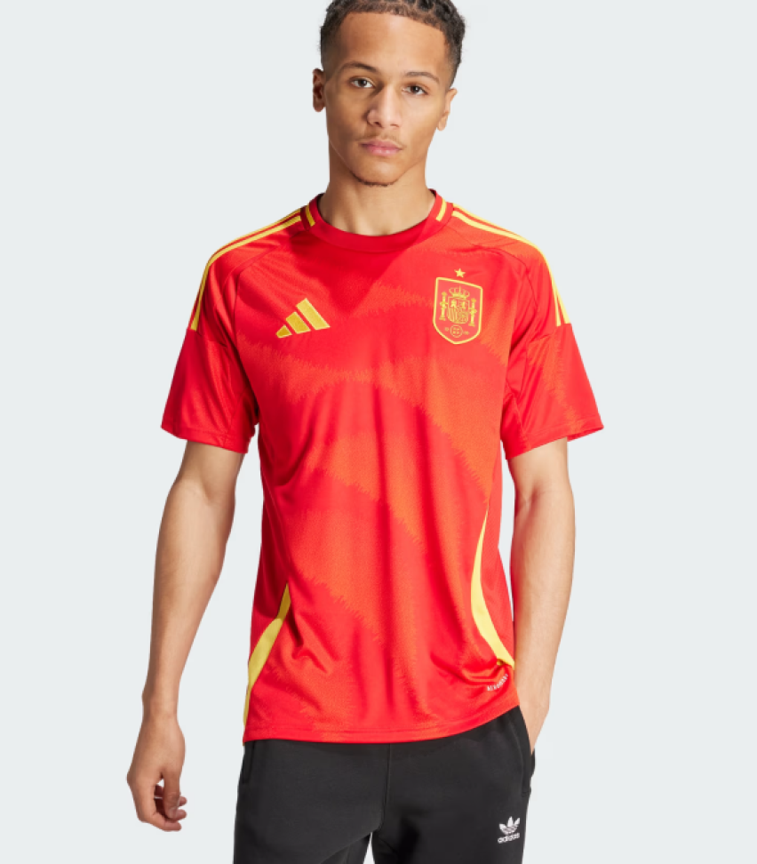 Camisa Seleção Espanha I 2024 Adidas Jogador Eurocopa - Vermelha