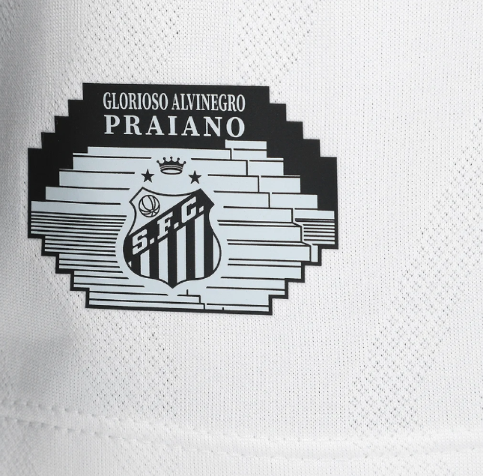 Camisa Santos I 25/26 Neymar Torcedor - Branco+Cinza - #4