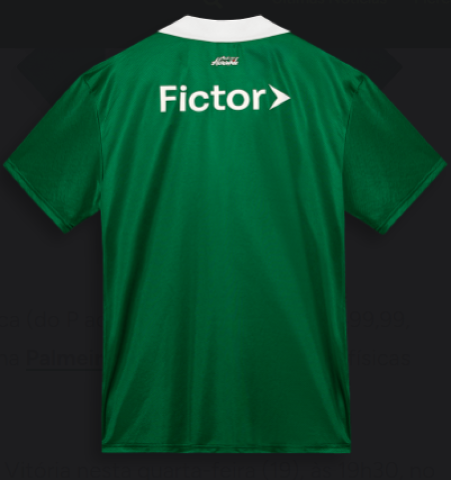 Camisa Palmeiras Listrada Avanti 25/26 Jogador - Verde Branco