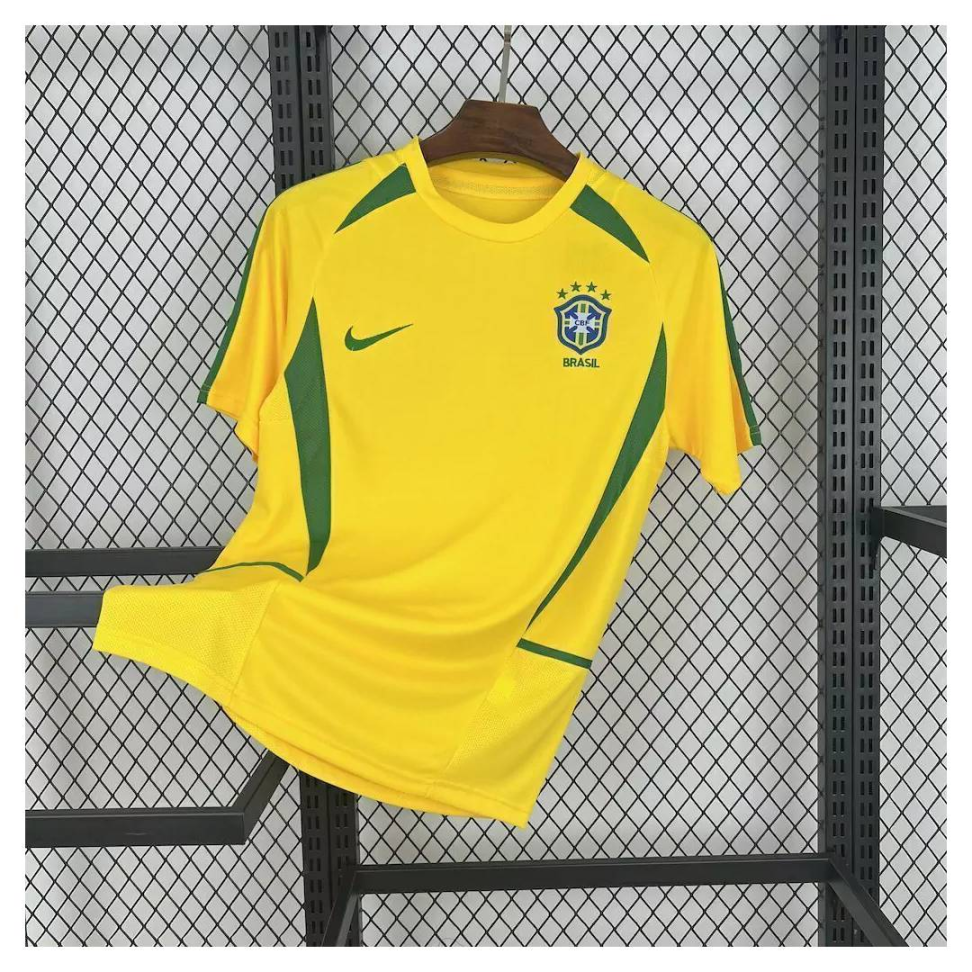Camisa Brasil Retrô Copa 2002 - Verme e Amarela