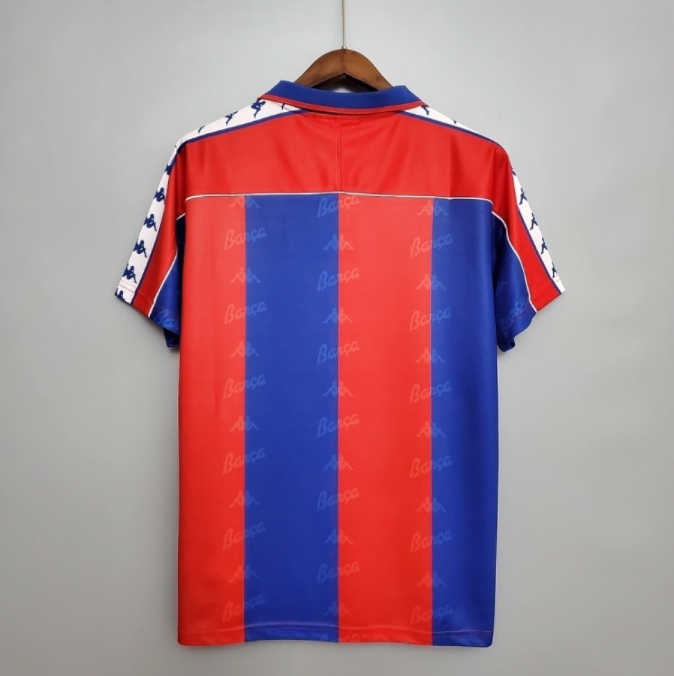 Camisa Retrô Barcelona 93/95 - Azul e Vermelho
