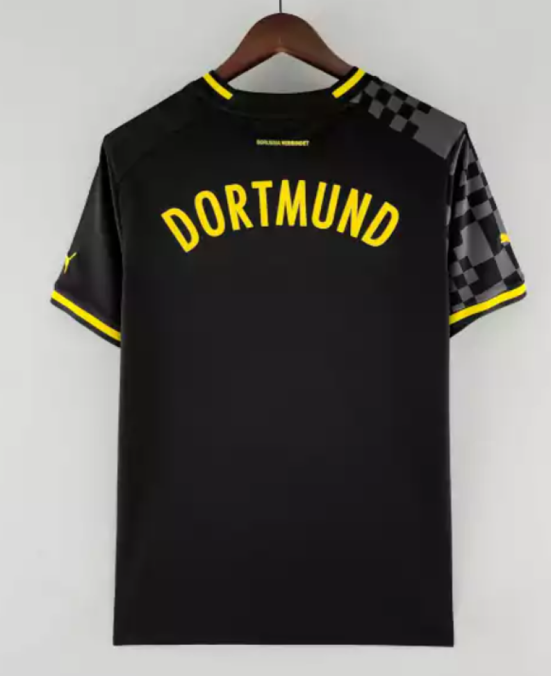 Camisa Borussia Dortmund Away 22/23 Torcedor Masculina - Preto e Cinza
