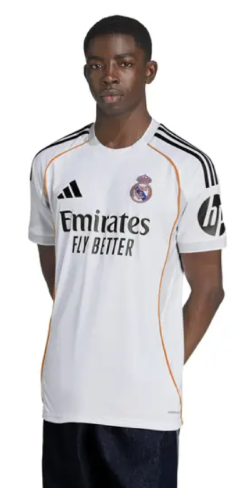 Camisa Real Madrid I 25/26 Adidas Jogador Masculina - Branca