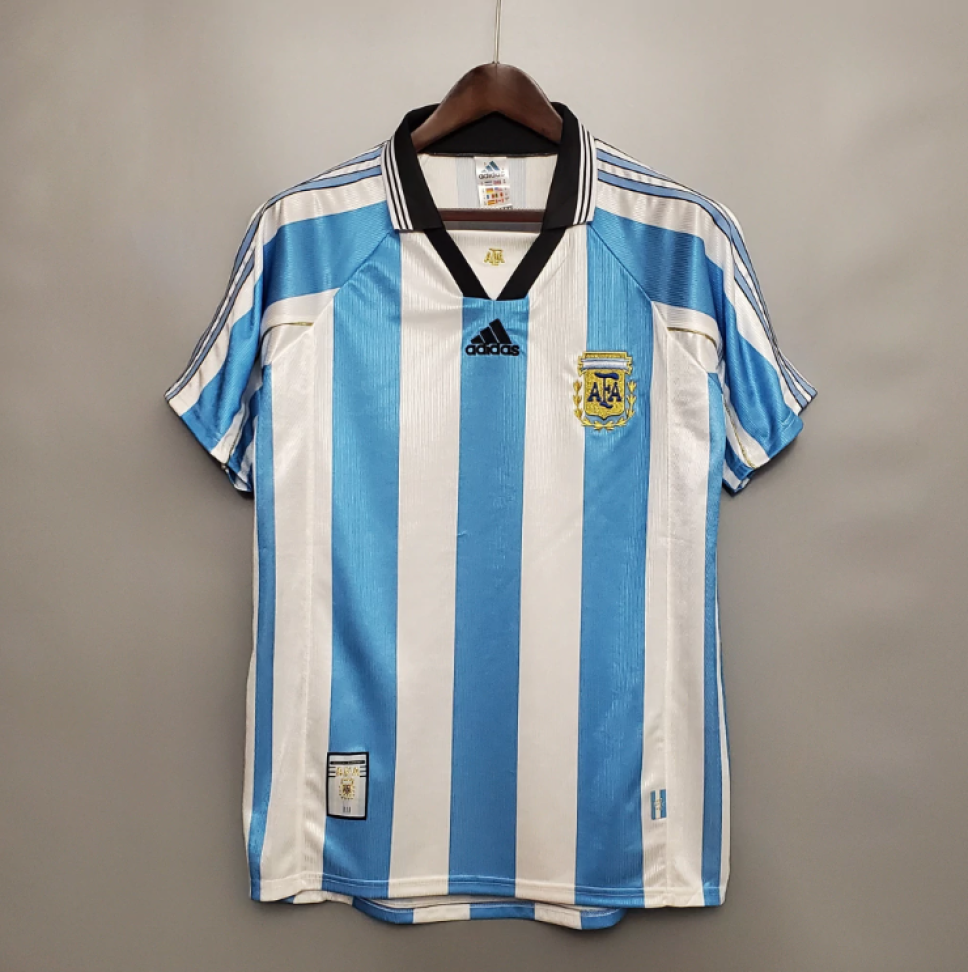 Camisa Retrô Argentina 1996 - Azul e Branco