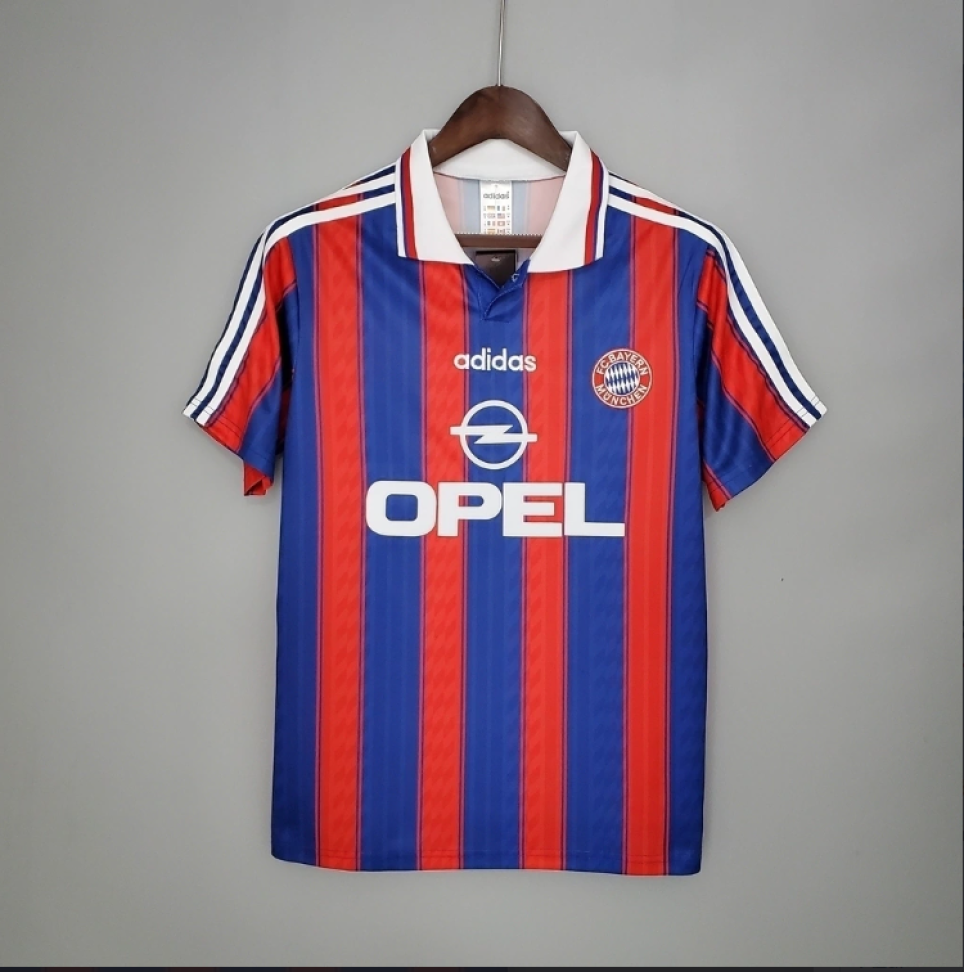 Camisa Retrô Bayern de Munique 1995/97 - Azul e Vermelha