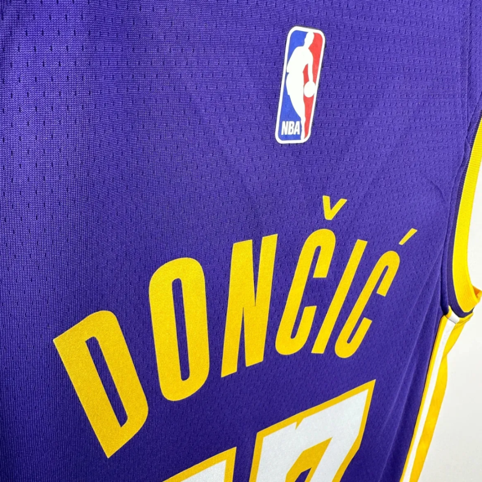 Camisa NBA Los Angeles Lakers 77 Luka Doncic - Roxa - #3