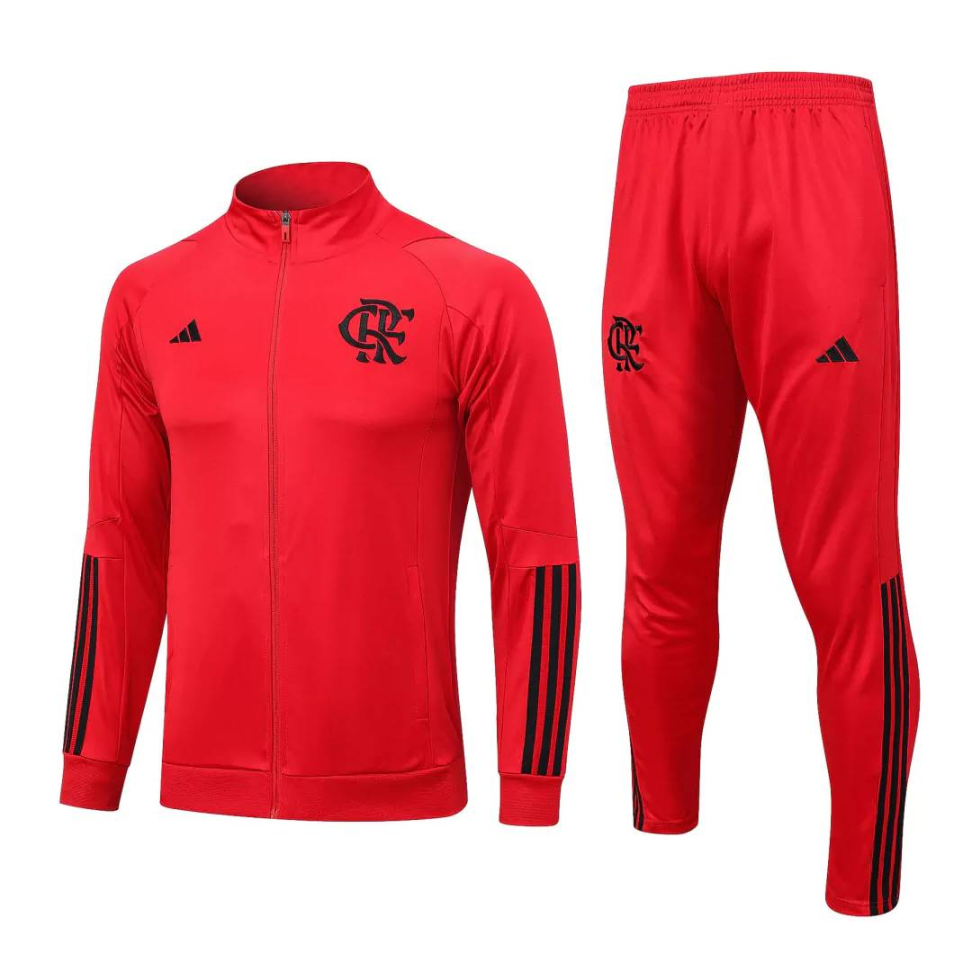 Conjunto Treino Agasalho Flamengo 23/24 - Vermelho