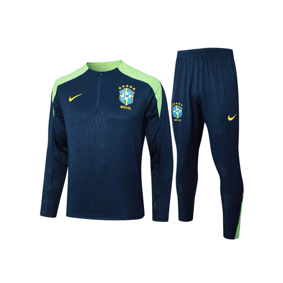 Conjunto Treino Agasalho Brasil 25/26 - Azul