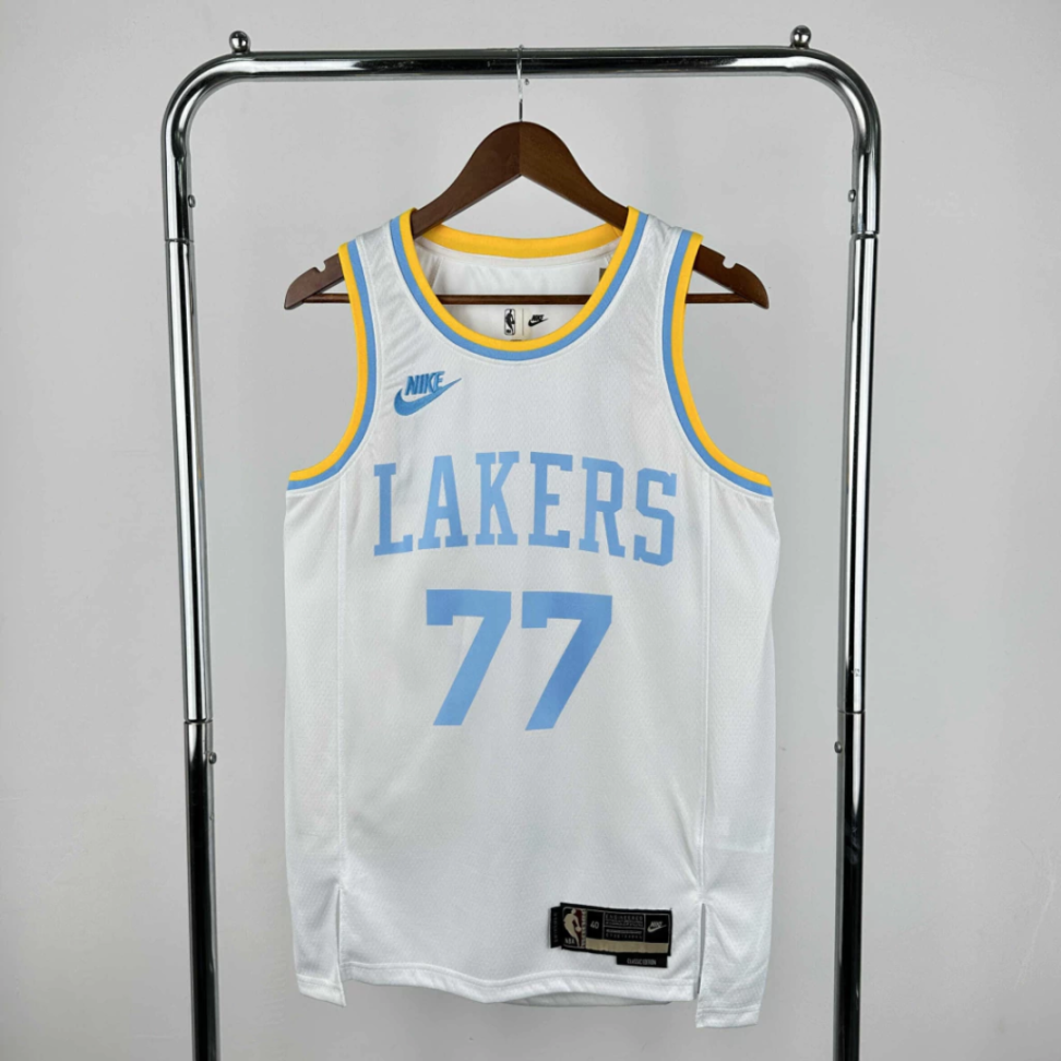 Camisa NBA Los Angeles Lakers 77 Luka Doncic - Branca
