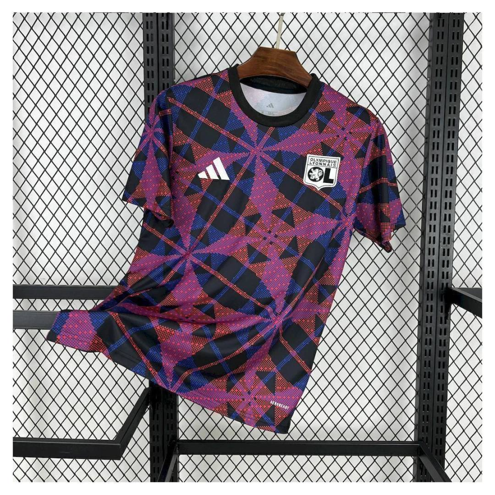 Camisa Olympique Lyon 25/26 Pre Jogo Torcedor - Roxa