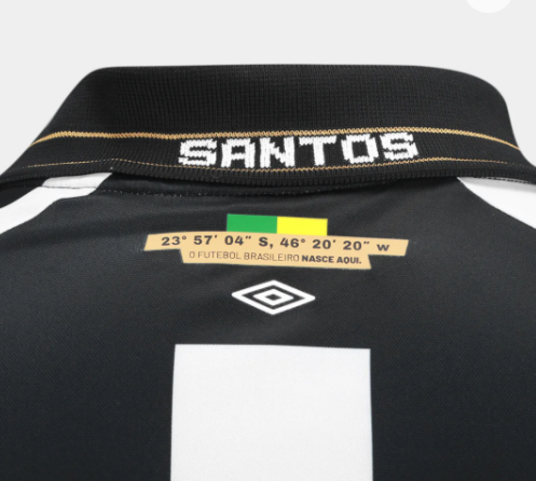 Camisa Santos II 26/27 s/n Torcedor Umbro Masculina - Branco+Preto - #5