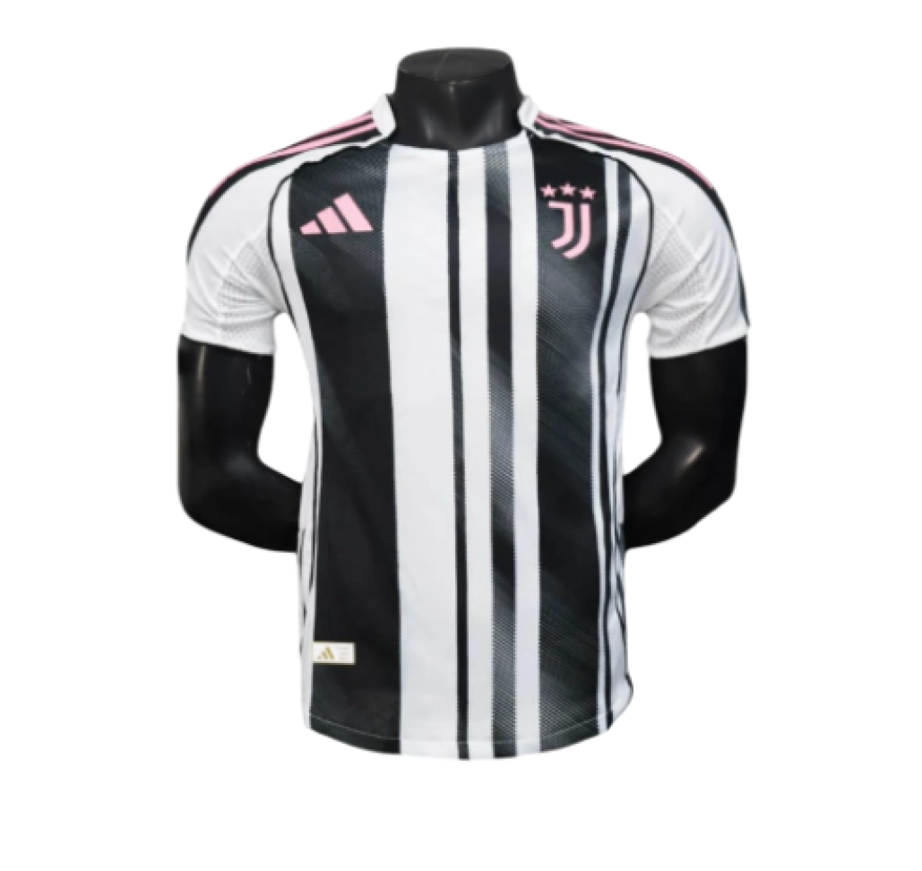 Camisa Juventus 25/26 Jogador - Branco e Preto