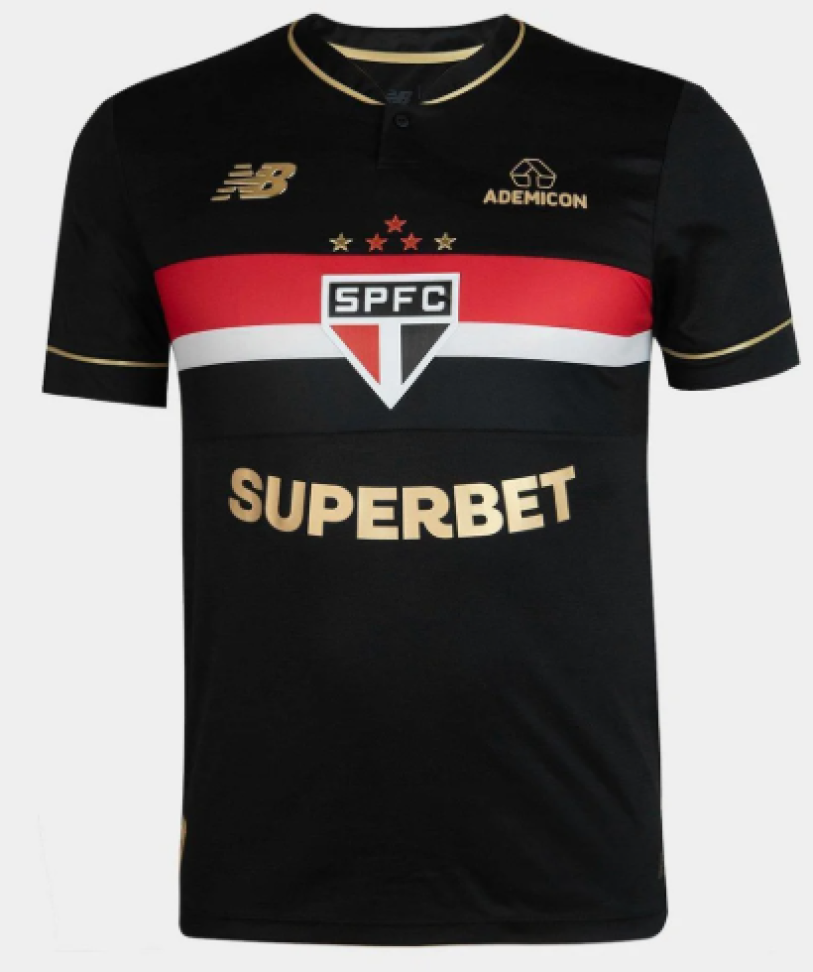 Camisa São Paulo III 25/26 Jogador Comemorativa New Balance Jogador  - Preto e Vermelho
