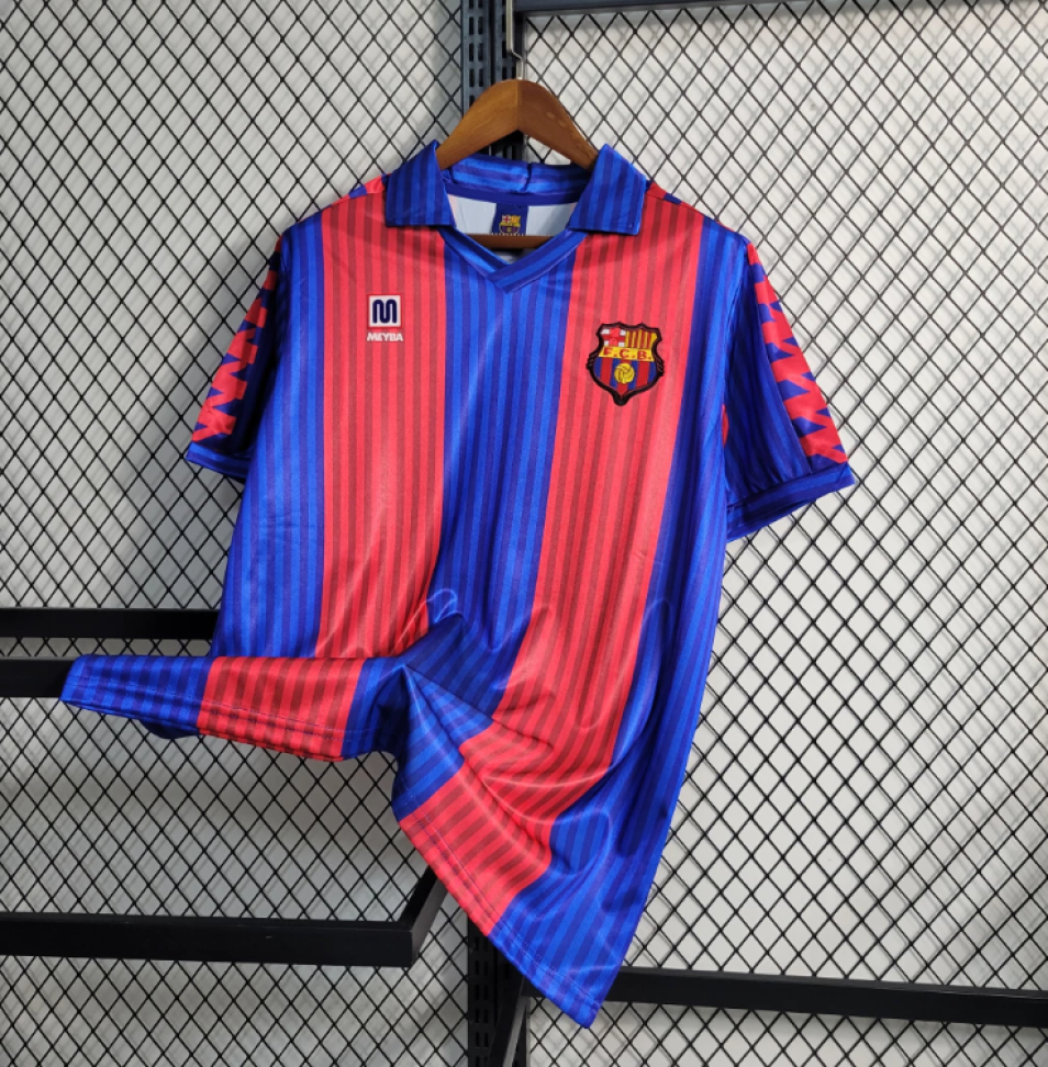 Camisa Retrô Barcelona 1992 - Azul e Vermelho - #4
