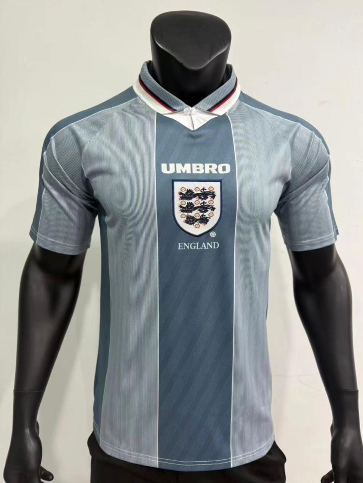 Camisa Inglaterra Retrô 1996 - Cinza