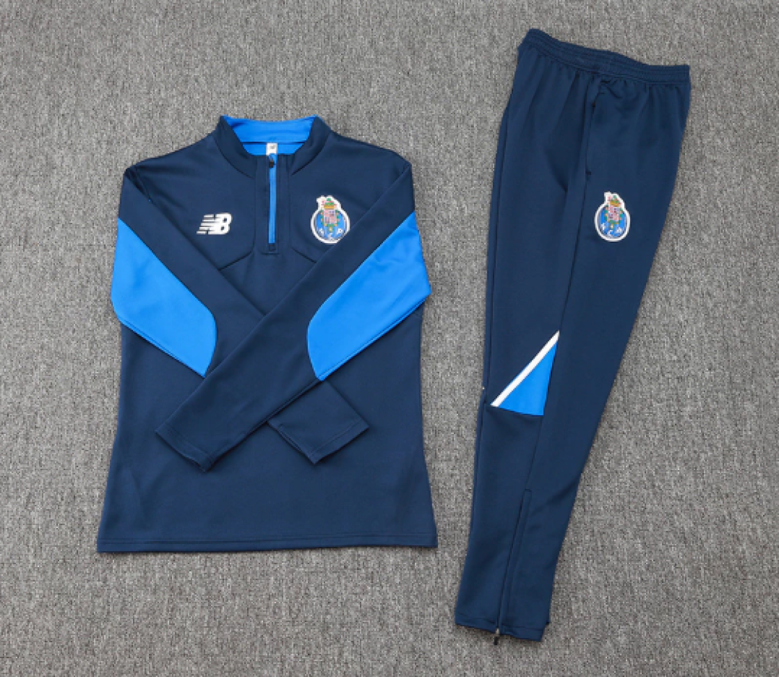 Conjunto Porto FC 24/25 Manga Longa - Azul Marinho e Azul - #3