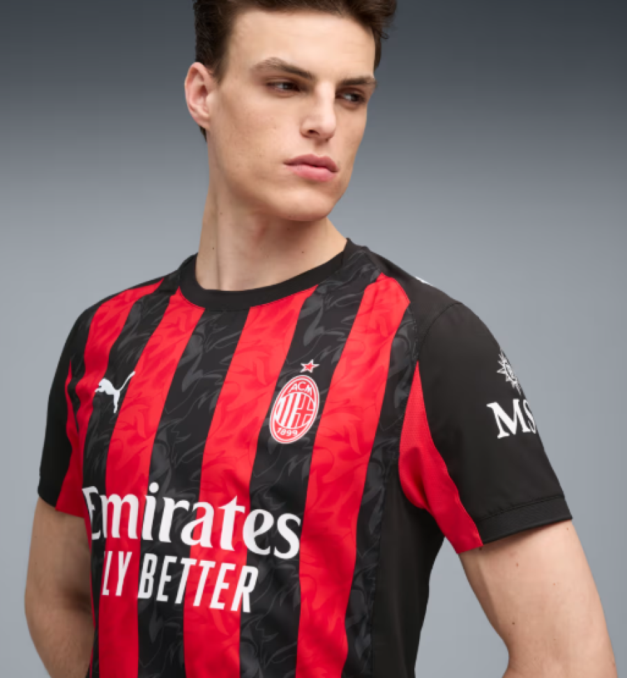 Camisa AC Milan 25/26 Home Jogador - Vermelha
