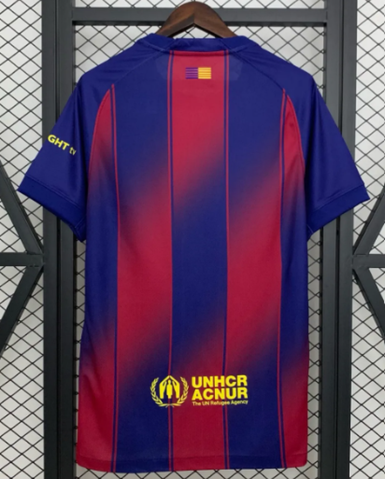 Camisa Barcelona Spotify 25/26 Torcedor - Azul e Vermelha