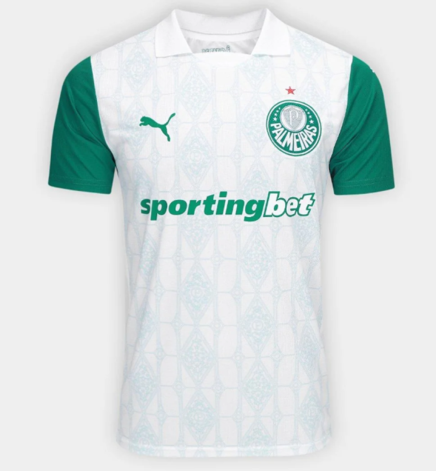 Camisa Palmeiras II 25/26 s/n Torcedor Puma Masculina - Branco