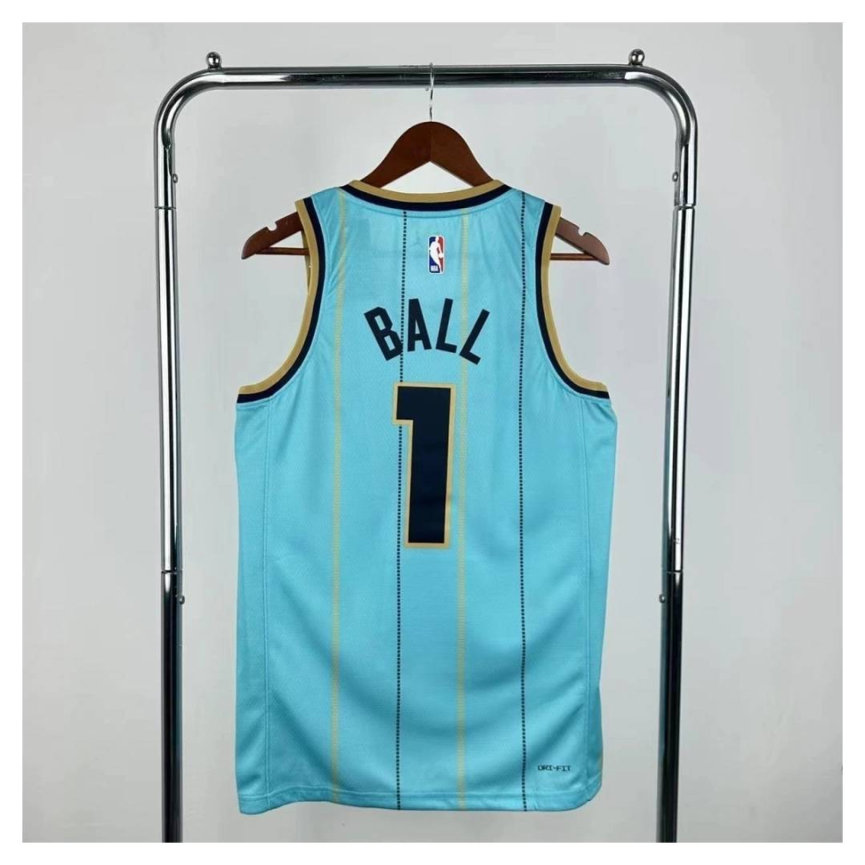 Camisa NBA Charlotte Hornets 1 LaMelo Ball - Azul