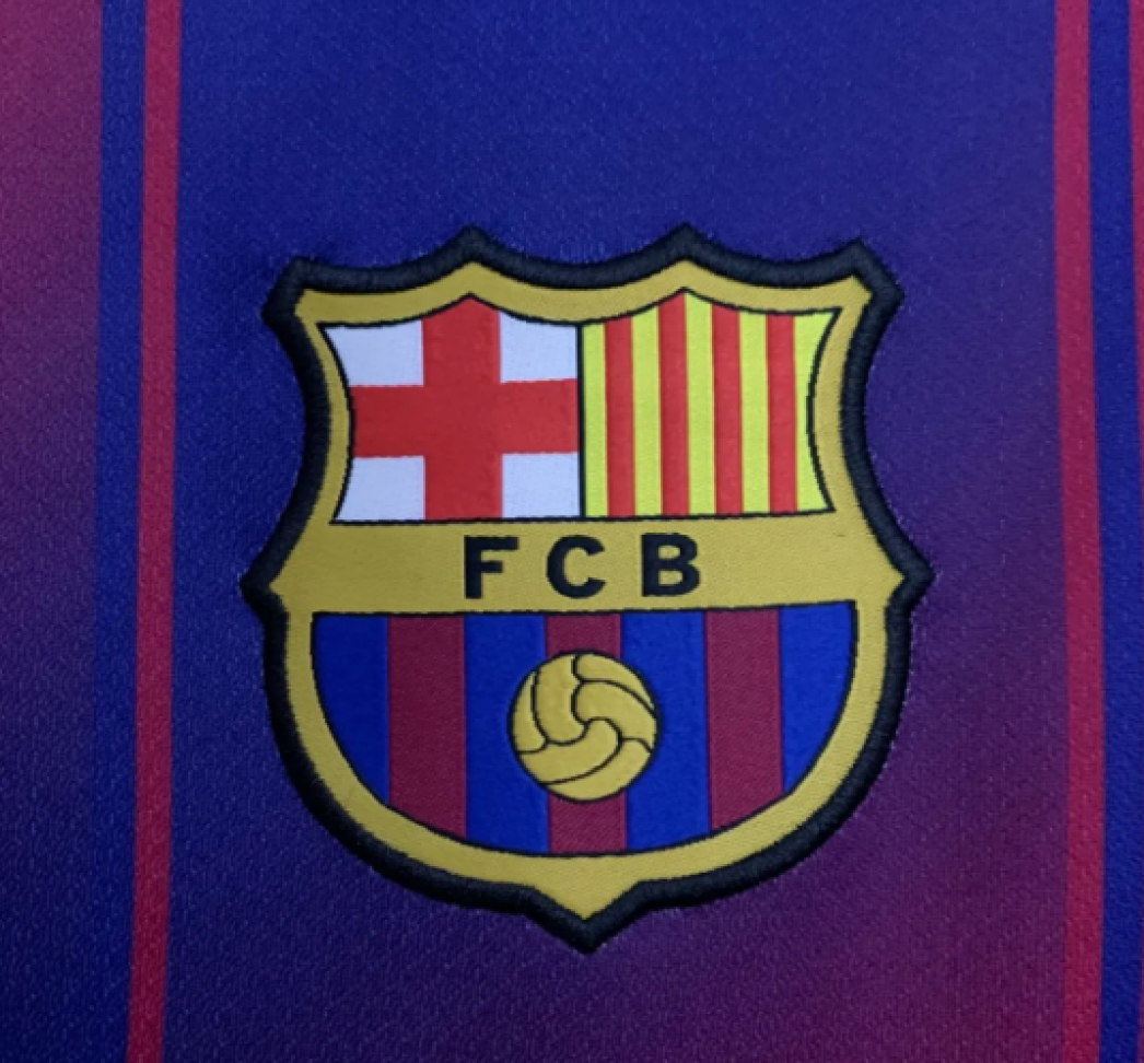 Camisa Barcelona Spotify 25/26 Torcedor - Azul e Vermelha - #5