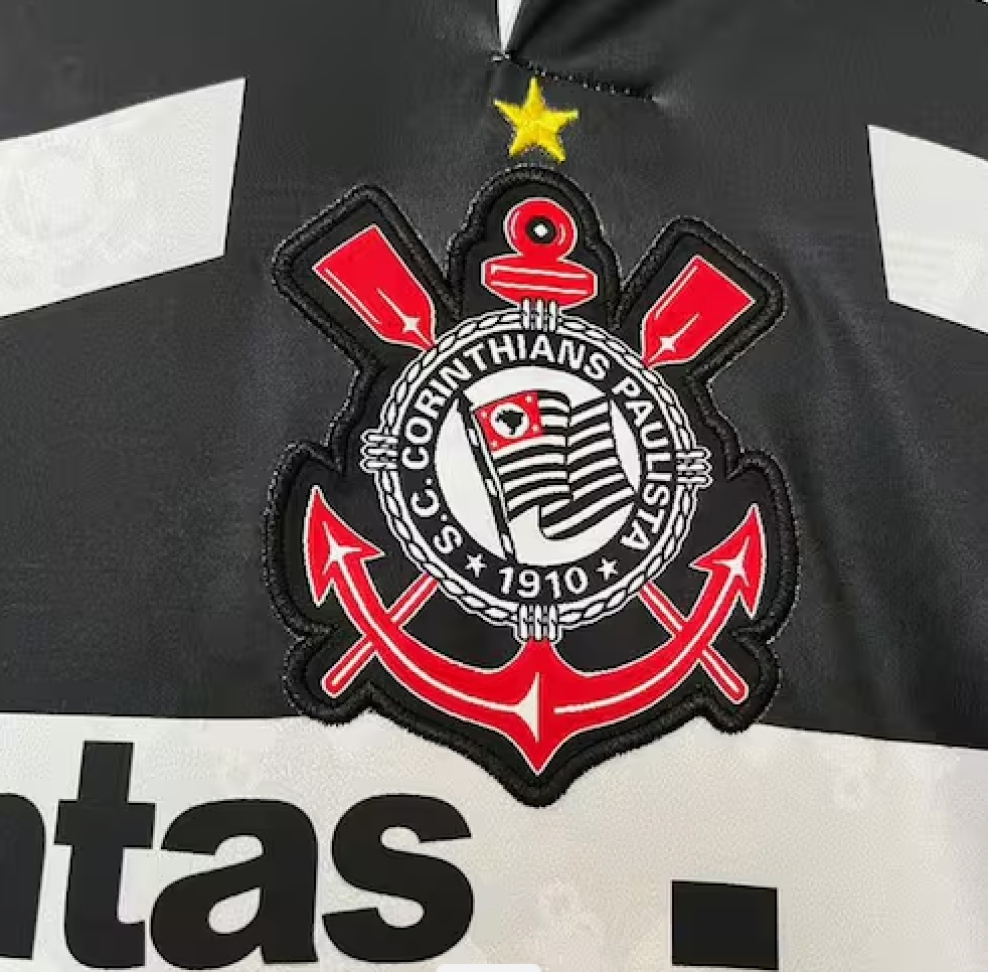 Camisa Corinthians Retrô Away 95/96 Suvinil - Preto - #4