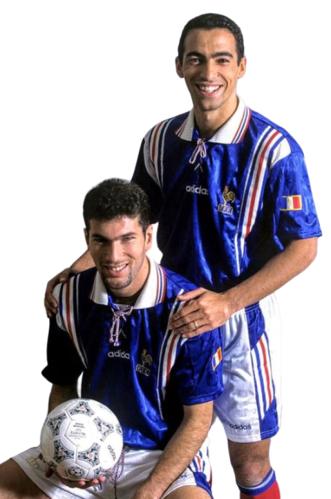 Camisa França Retrô I 1996 Torcedor Adidas Masculina - Azul - #3