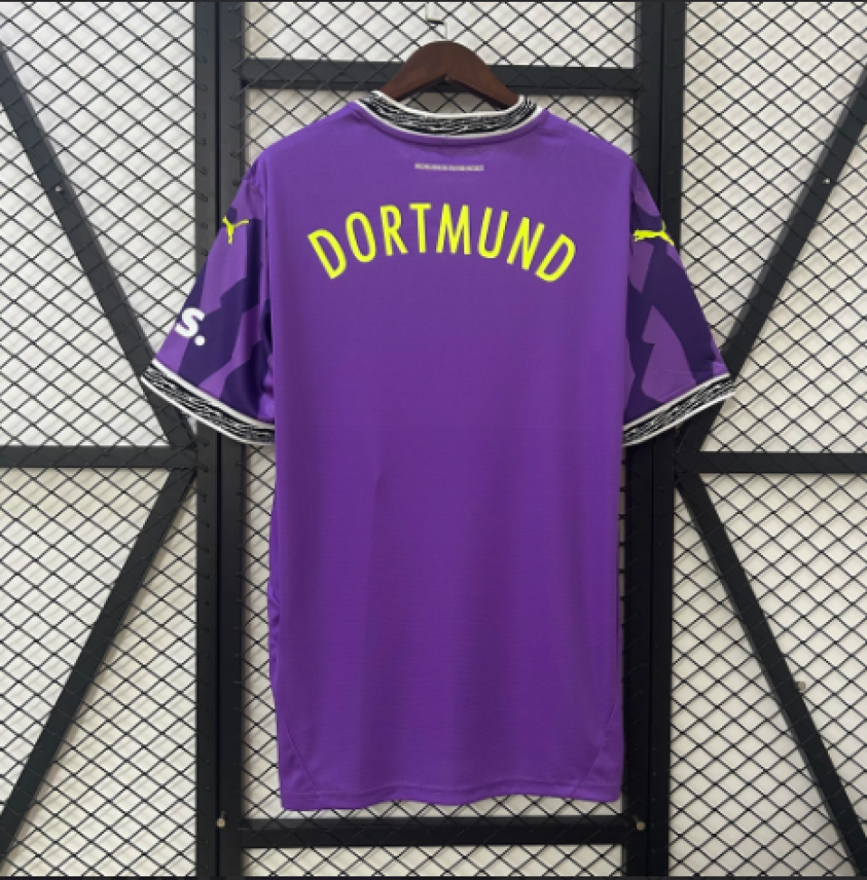 Camisa Borussia Dortmund Goleiro 2025 Torcedor - Roxa