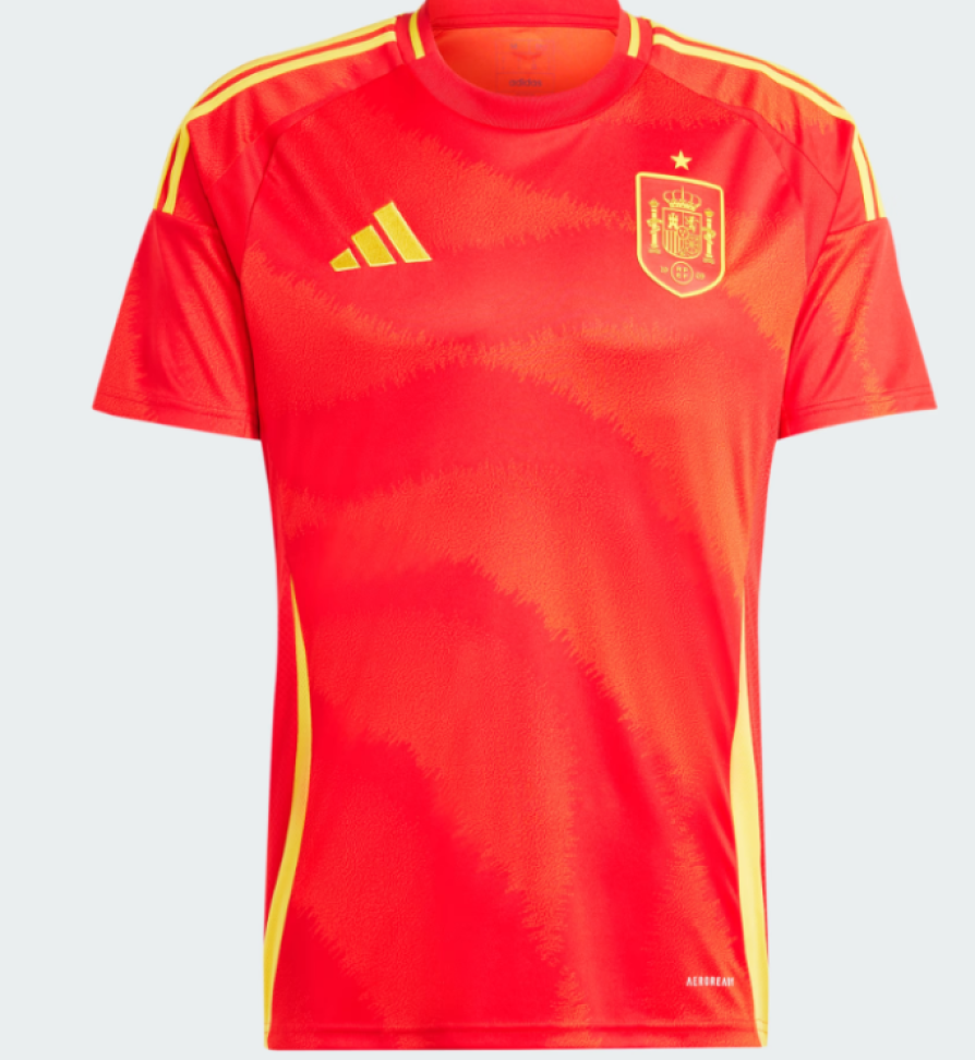Camisa Seleção Espanha I 2024 Adidas Jogador Eurocopa - Vermelha - #3