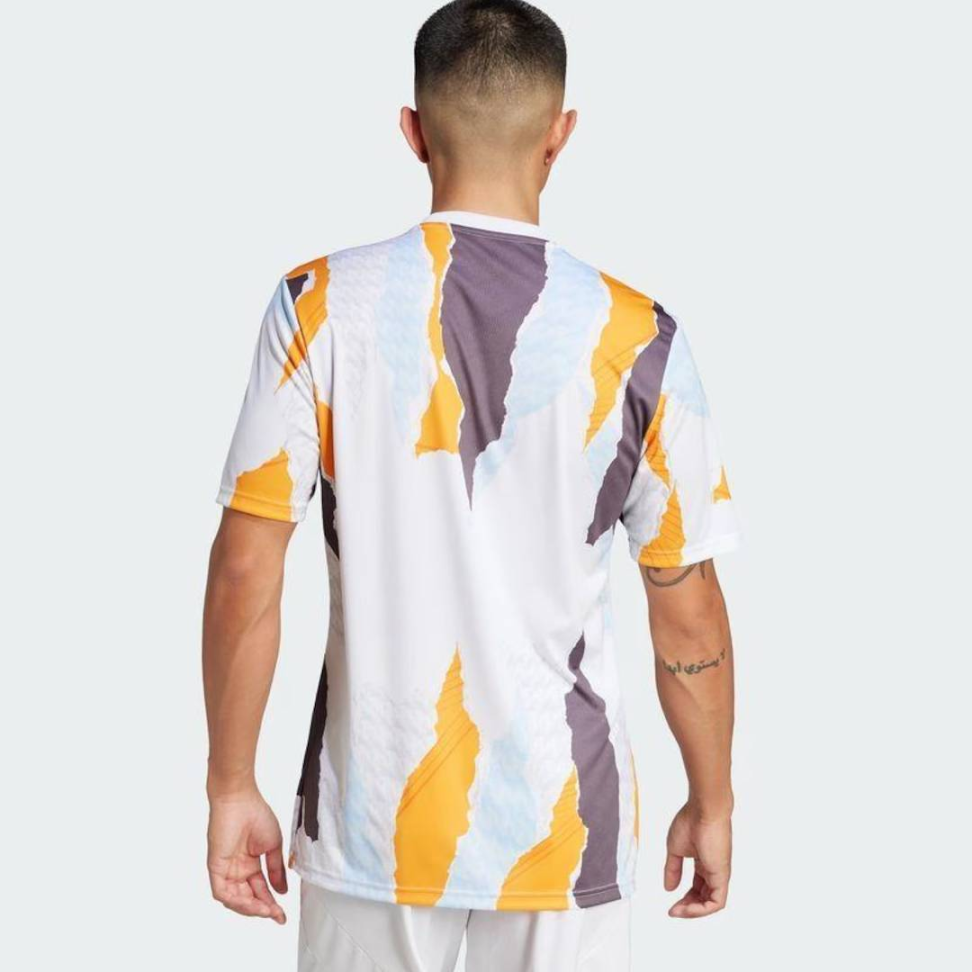 Camisa Real Madrid Pré Jogo 25/26 - Torcedor Laranja - #3