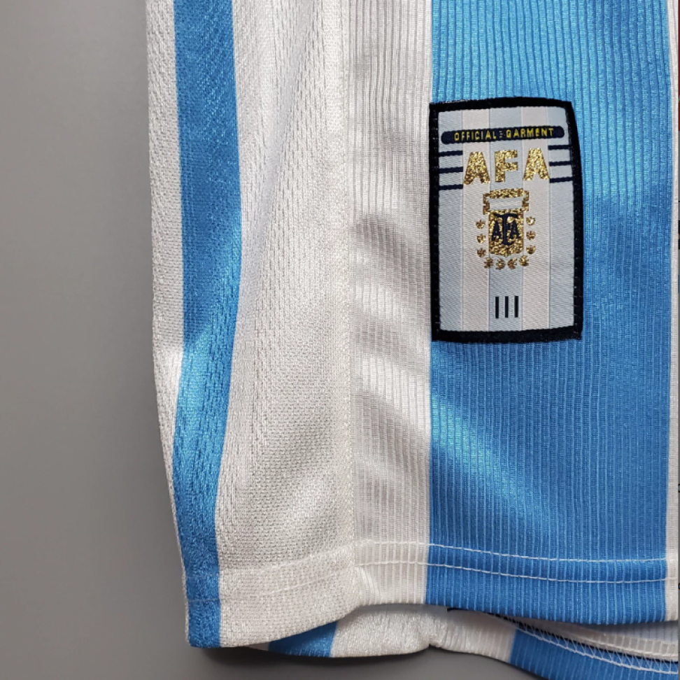 Camisa Retrô Argentina 1996 - Azul e Branco - #4
