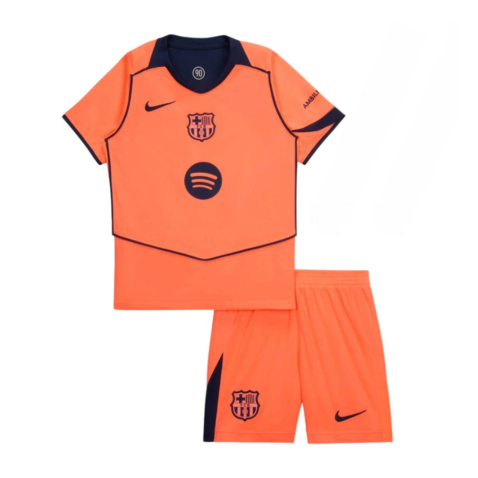 Conjunto Infantil Barcelona - Laranja