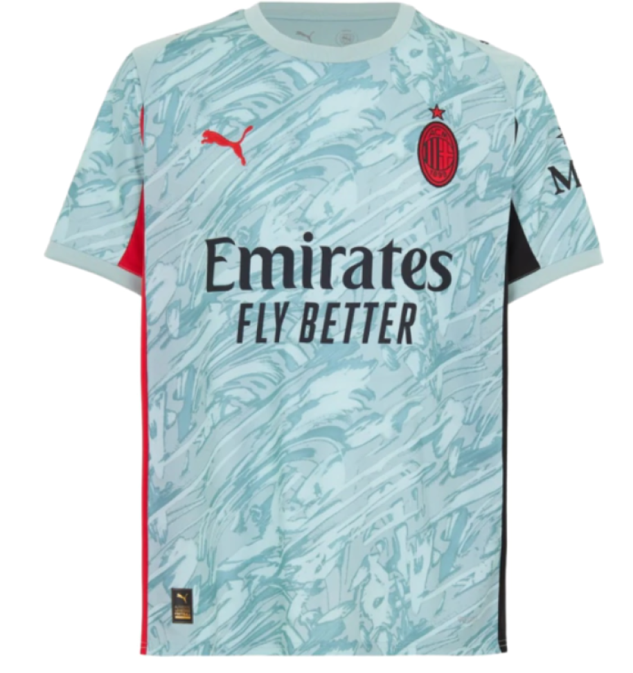 Camisa AC Milan Goleiro 25/26 Masculina Torcedor - Cinza