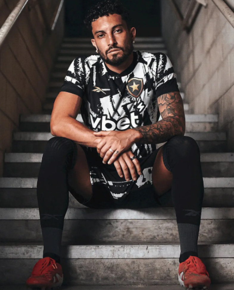 Camisa IIII Botafogo 2025/26 Aura 90 - Preto e Branco - #3