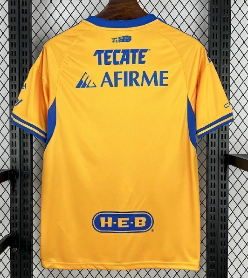 Camisa Tigres 25 Torcedor - Amarela e Azul - #3