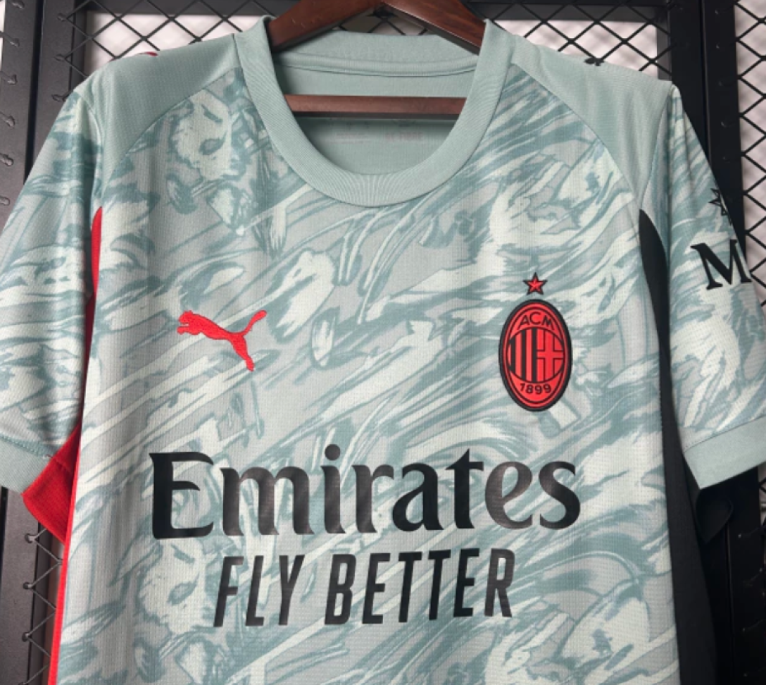 Camisa AC Milan Goleiro 25/26 Masculina Torcedor - Cinza - #3