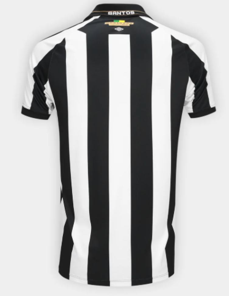 Camisa Santos II 26/27 s/n Torcedor Umbro Masculina - Branco+Preto