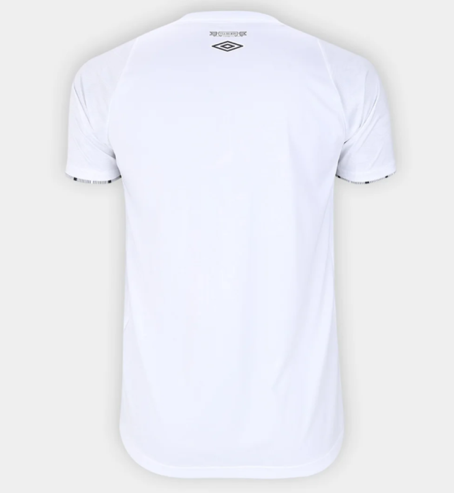 Camisa Santos I 2024 s/n° Torcedor Umbro Masculina - Branco+Preto