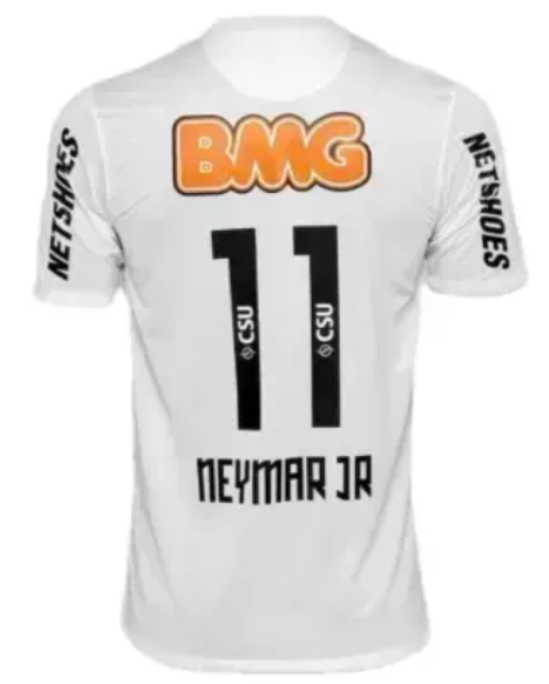 Camisa Retrô Santos 2011 Neymar Jr 11 Branca - #1