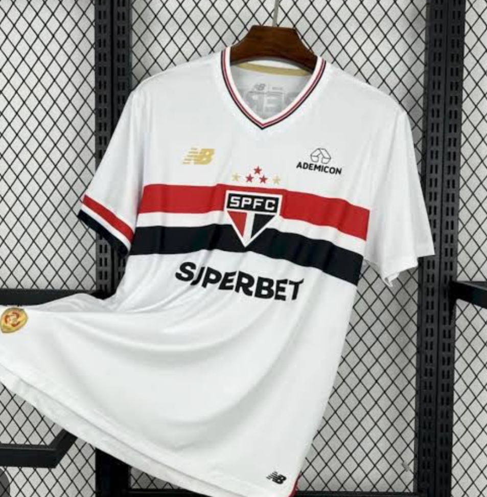 Camisa São Paulo I 25/26 Torcedor - Branco e Vermelho
