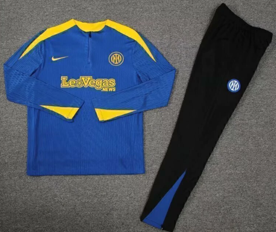 Conjunto Treino Inter de Milão 24/25 - Azul, Amarelo e Preto
