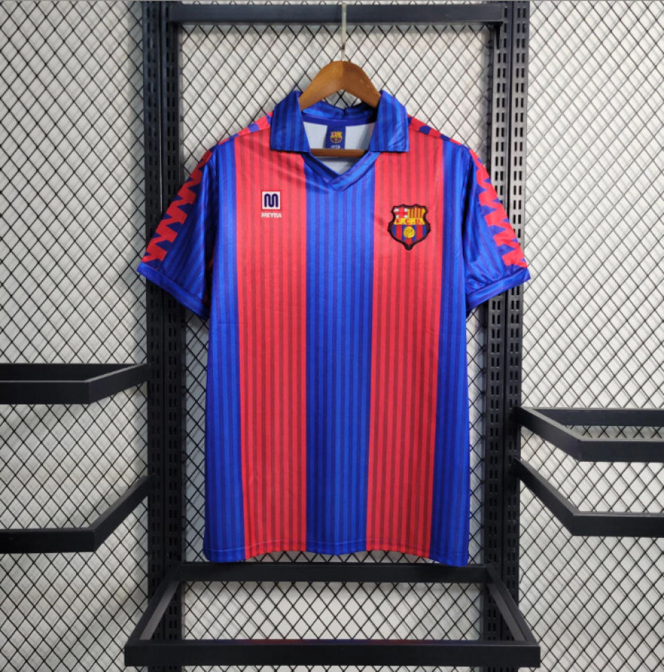 Camisa Retrô Barcelona 1992 - Azul e Vermelho