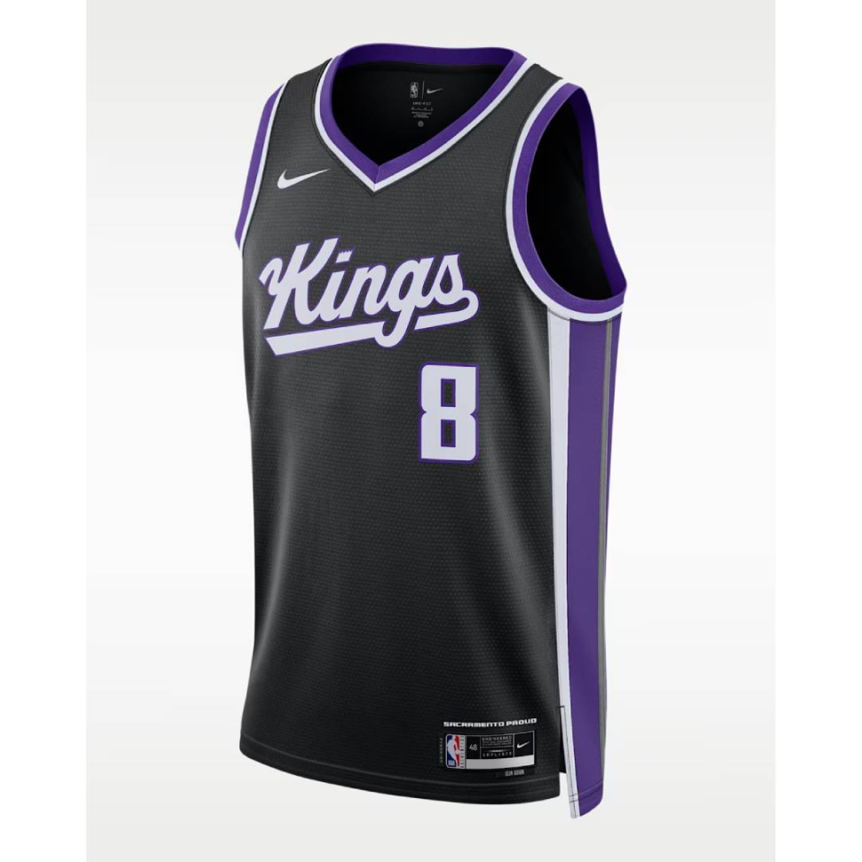 Camisa NBA Sacramento Kings 8 Lavine - Preta