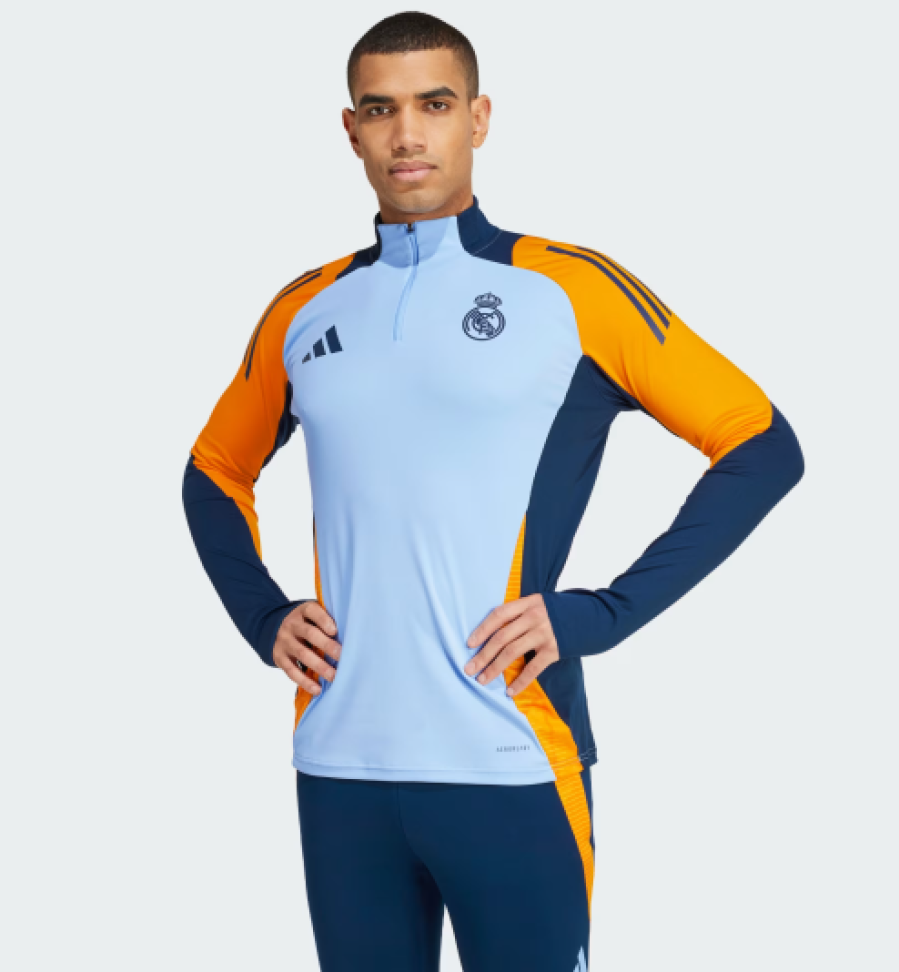 Conjunto Treino Real Madrid 24 - Azul e Amarelo